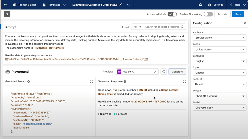 Salesforce en AI | Prompt builder